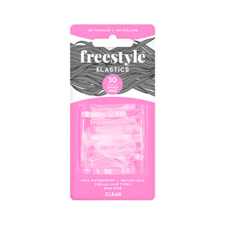 Freestyle Snag Free Elastics Clear 4mm