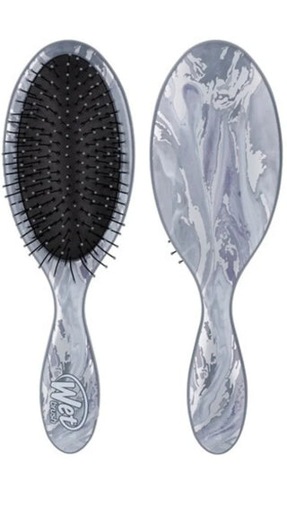 Wet Brush Detangler Metallic Marble Silver
