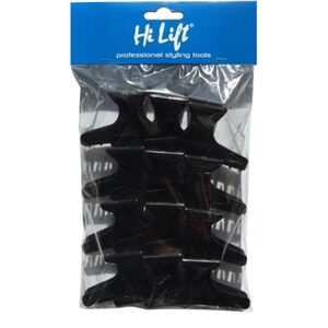 Hi Lift Butterfly Clips - Black 12pk