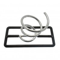 Hair Dryer Holder Black & Chrome