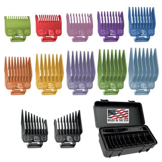 Wahl Clipper Attachment Coloured 8 Pack
