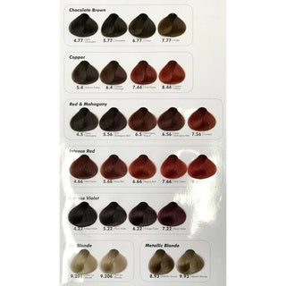 Cristalli Hair Colour Chart