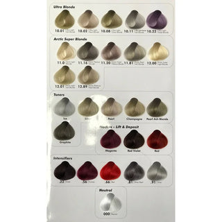 Cristalli Hair Colour Chart