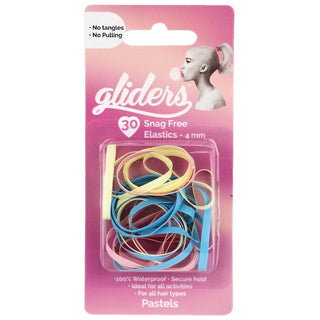 Gliders Snag Free Elastics Pastels 4mm