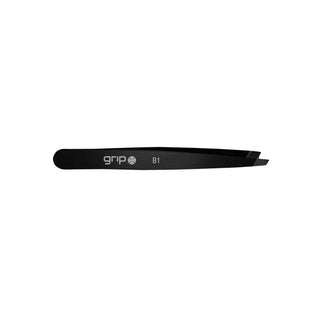 Caron Grip Slanted Tweezer Matte Black
