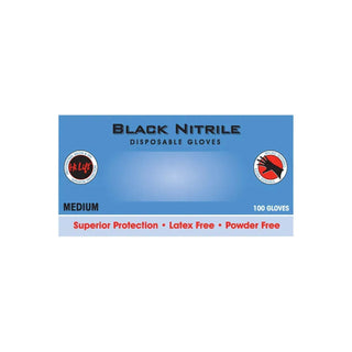Black Shield Gloves Medium Black 100pk