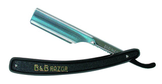 B & B Folding Cut Throat Razor Black
