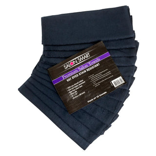 Salon Smart Premium Towels Black 12pc