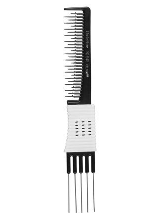 Celcon Comb Celcon Teasing Comb Metal Prong Black – Macarthur Hair & Beauty Supplies