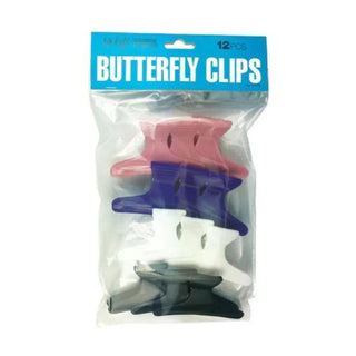Hi Lift Butterfly Clips - Colours 12pk